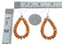 Oyster Shell Sterling Silver Navajo Bead Hook Dangle Earrings AX124205